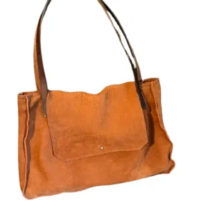 Sac porte document cuir daim