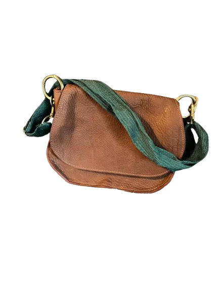 Sac besace bicolor cuir Lexcia