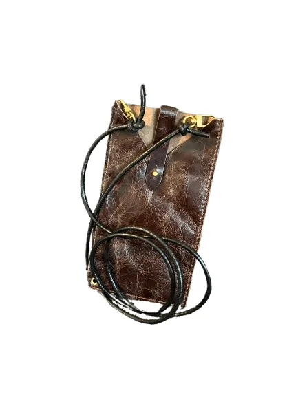 Étui portable cuir marron Lexcia