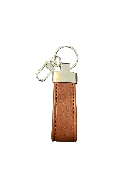 Porte-clés marron cuir Lexcia