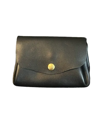 Porte monnaie complet noir cuir