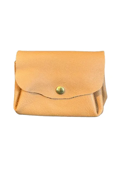 Porte monnaie complet camel cuir