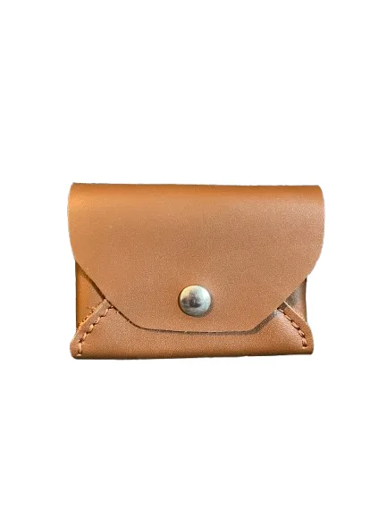 Porte monnaie beige cuir