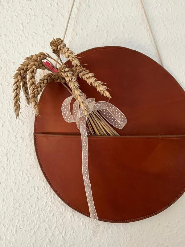 Maroquinerie cuir marron Lexcia Reims