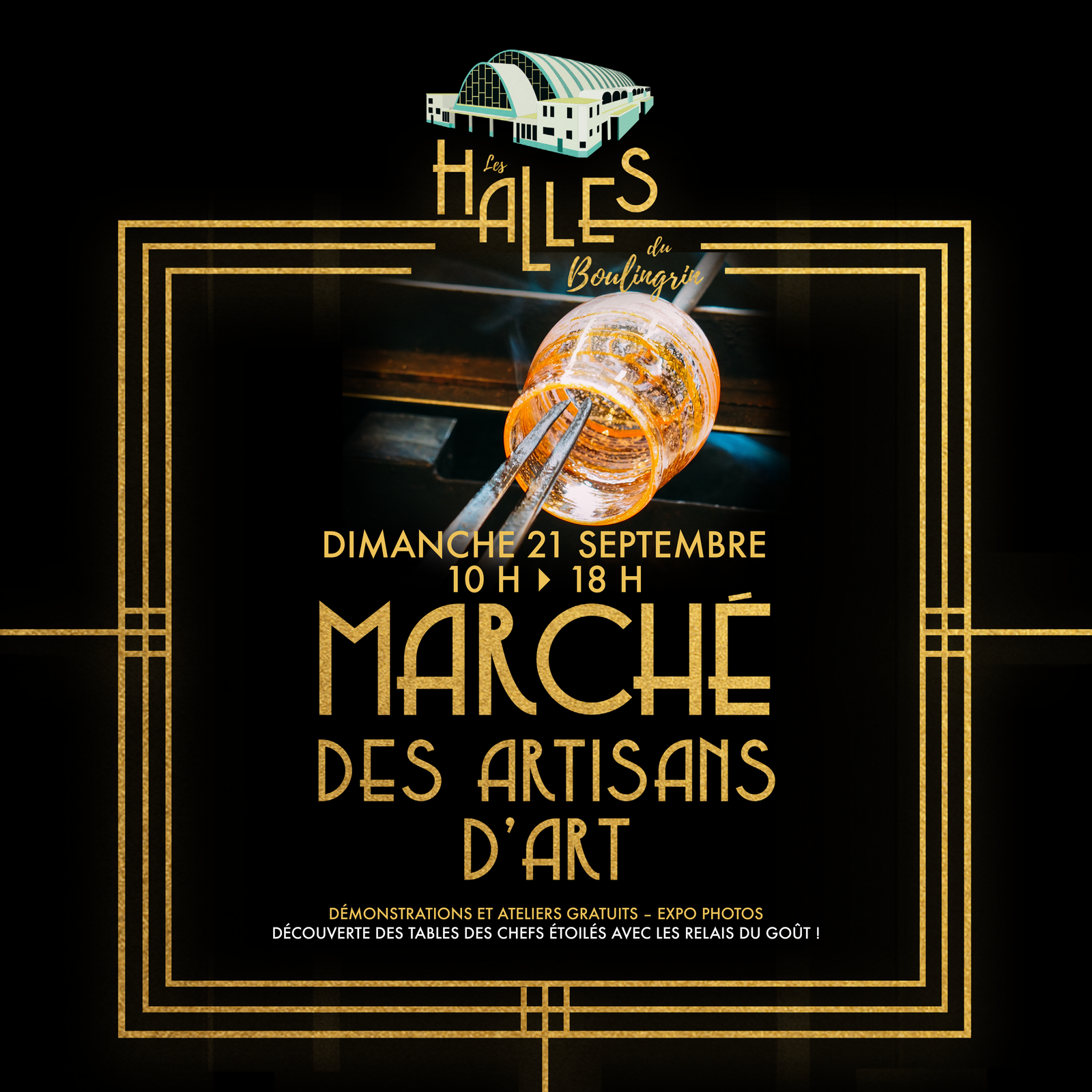 Marché artisans art Reims maroquinerie