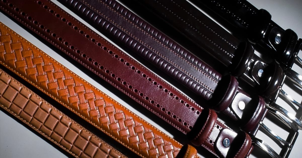 Ceinture personnalisable cuir artisan France