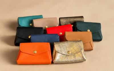 Pochette, porte monnaie … en cuir : petit format, grand caractère